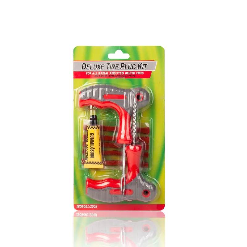 Auto Tire Repair Kit Vacuum Tire Emergency Repair Kit Rubber Strip Glue Motorcycle Bicycle Tire Repair Tools 5