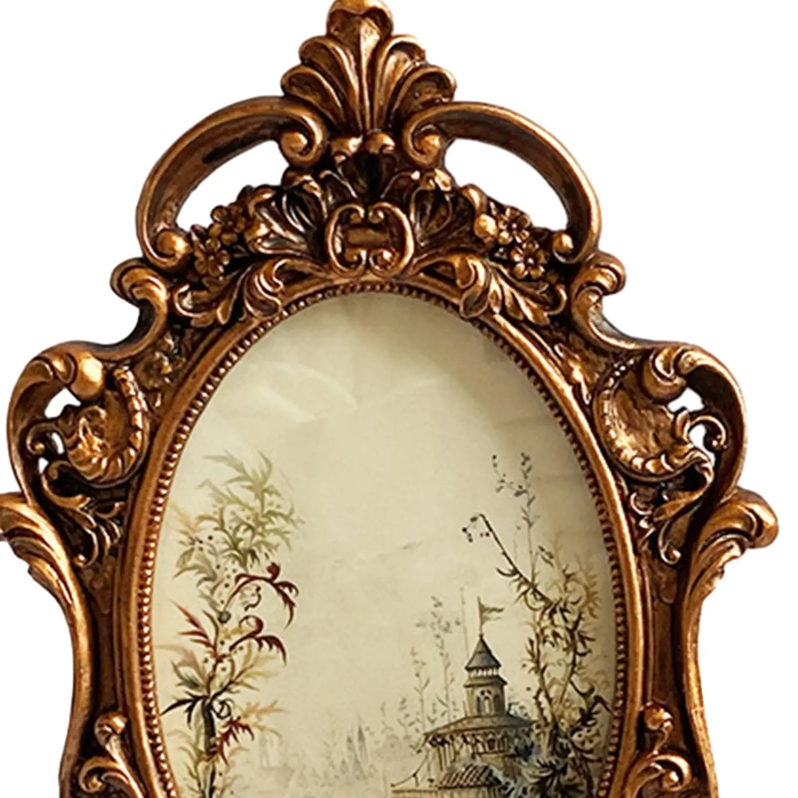 

Vintage Picture Frame Decorative Photo Holder Antique Resin Photo Gallery Art Photo Picture Holder for Hallway Table Decoration