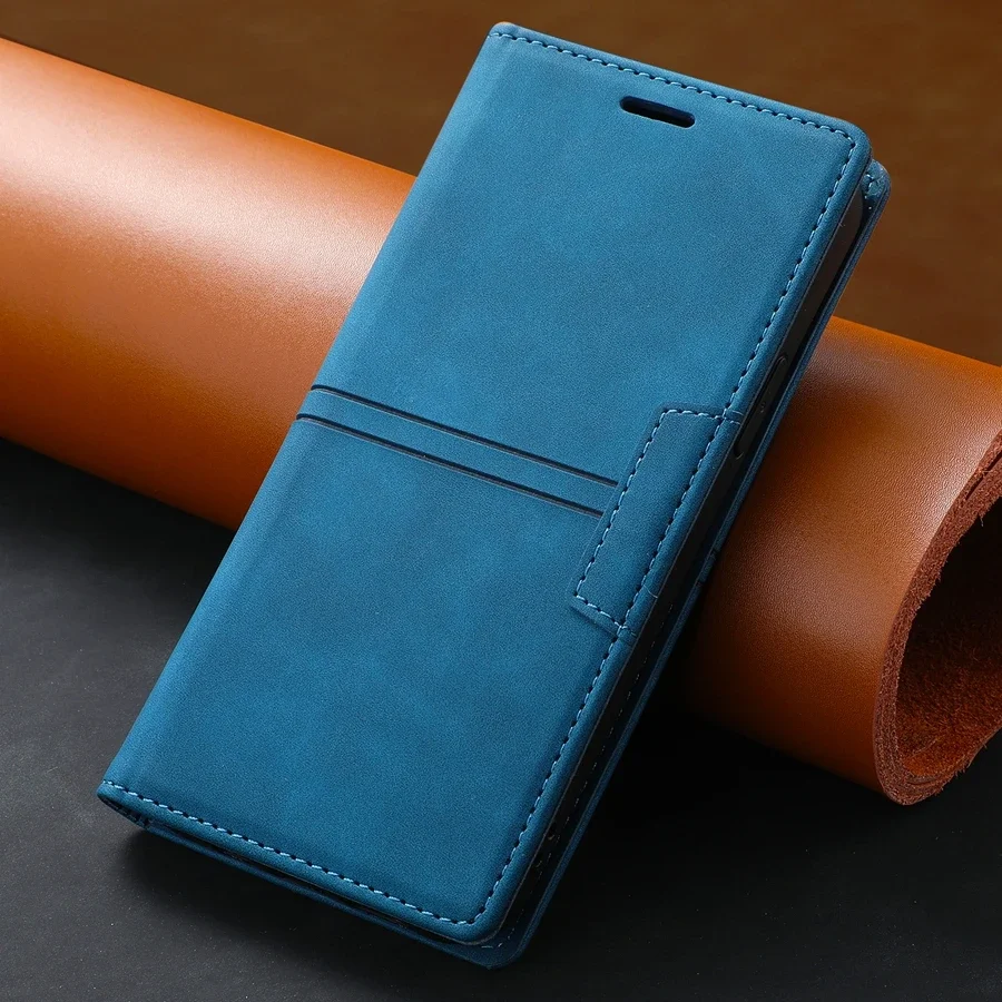 thumbnail image 1 of Funda de cuero con tapa para Samsung Galaxy S24 Ultra S23 FE S22 S21 Plus S20 S10 Note 20 10 Lite 9 8, 1 of 5