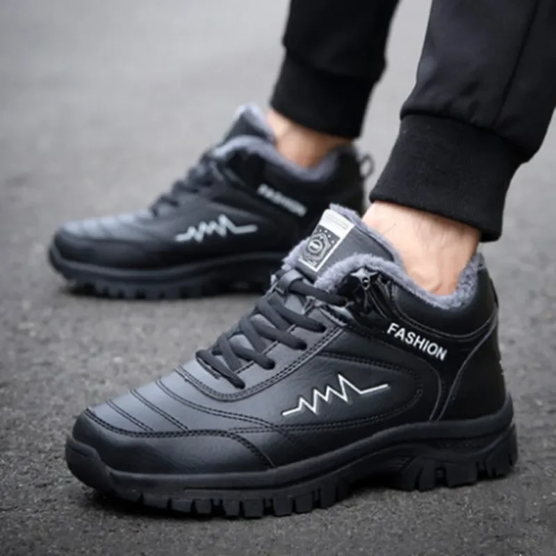 Men Platform Boots Winter Warm Fashion Sneakers Outdoor Snow Boots,men sneakers,outdoor boots,men leather boots