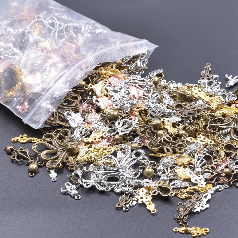 50 Pieces Antique Bronze Octopus Charms - 18mm Vintage Alloy Pendants For Jewelry Making