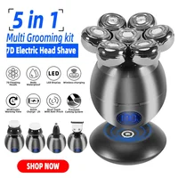 Replacement Cutter Head For Electric Shaver Razor For Men Beard Trimmer Wet and Dry 7D Floating Heads Blade 1/2/3/4pcs 2