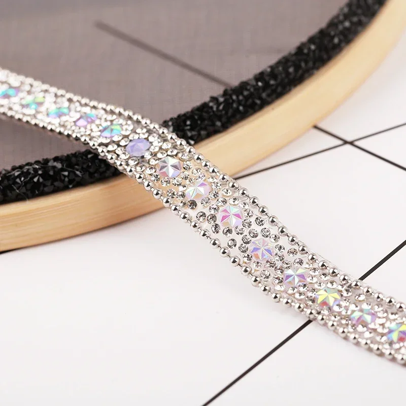 Crystal Hot Fix Rhinestone Trim 3Yards