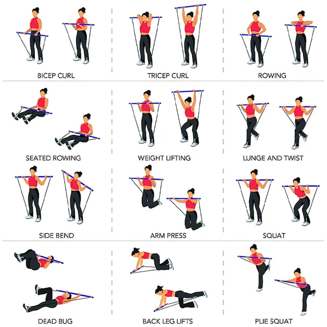 Multifunctional Pilates Fitness Bar 2