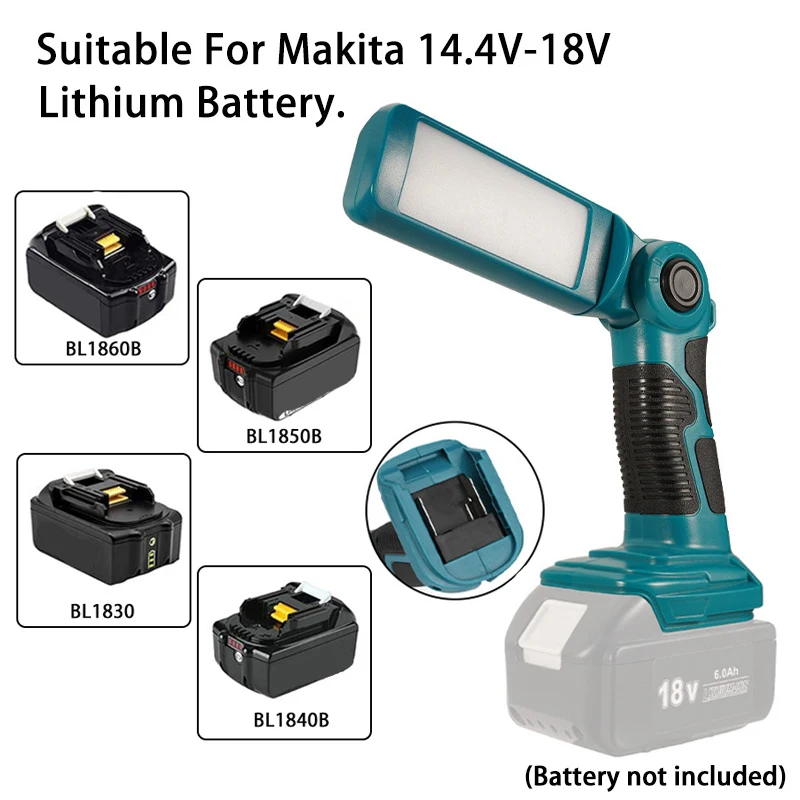 12 ワット 1000LM LED ワークライト懐中電灯マキタ 18V リチウム