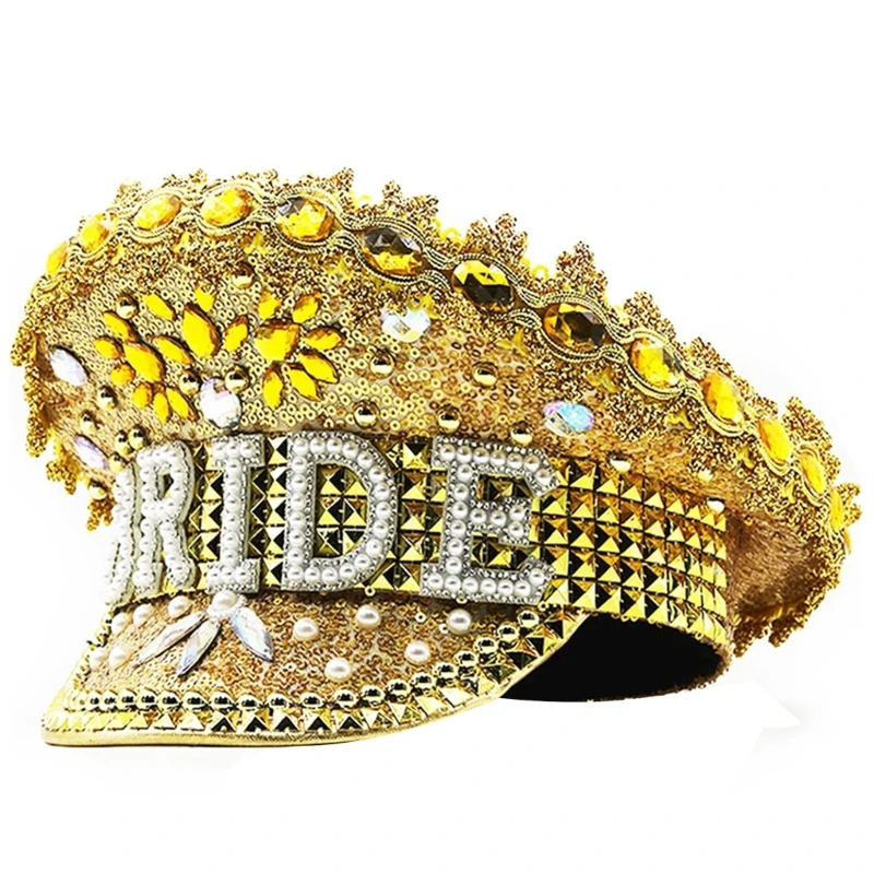 

Свадебная шляпа невесты, карнавальная шляпа, темно-синий костюм, кепка капитана невесты, вечерняя шляпа