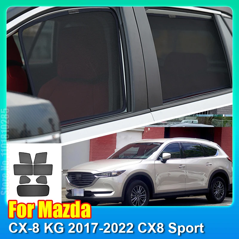 

Для Mazda CX-8 KG 2017-2022 CX8 спортивный автомобильный Магнитный солнцезащитный козырек переднее ветровое стекло занавеска задняя искусственная козырек