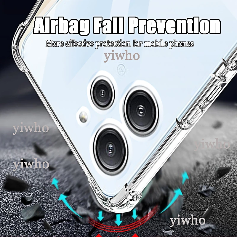 Crystal Clear Shockproof Silicone Phone Cover - Enhanced Protection