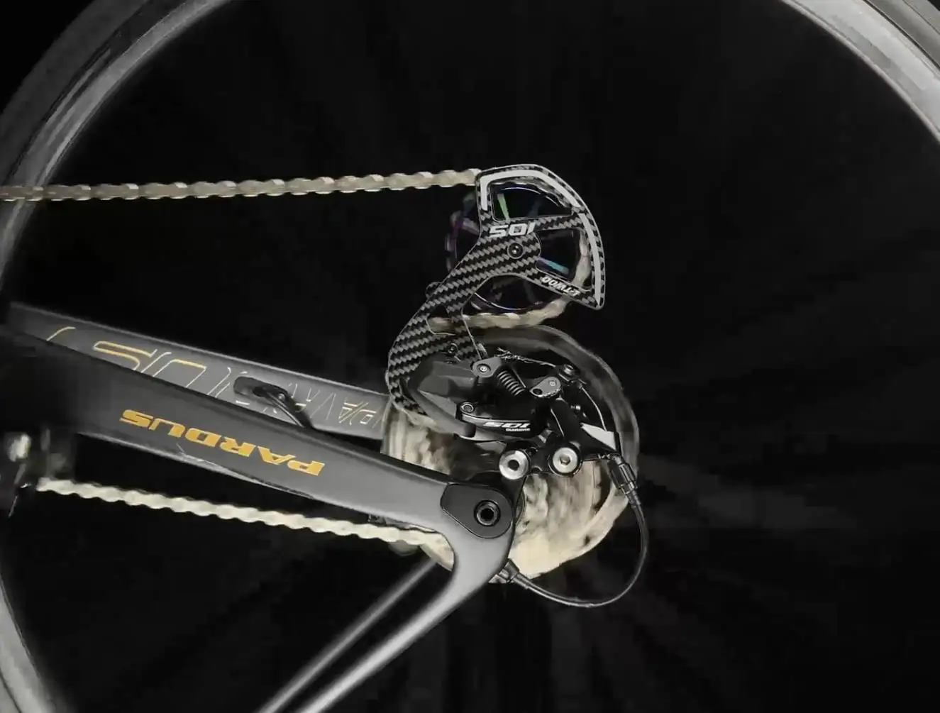 Ltwoo fahrrad keramische Lager geschwindigkeit Kohlefaser-Riemens cheibe Rad rückwand für Shimano 105/ut/ultegra/dura Ace – Detail 11
