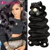 15A PerisModa Body Wave Bundles Human Hair Remy Brazilian Weaving 1/3/4 Pcs Weave Hair 30 Inch Natural Human Hair Extensions 1