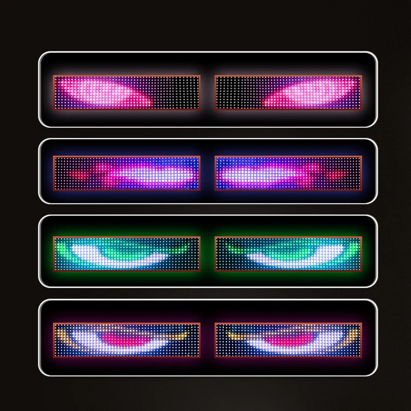 Devil&rsquo;s Eye LED Truck Sign Animation LED Matrix Pixel Panel Remote Control scrolling Display Light Car Truck windshield led light led panel led display light led signs