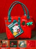 Merry Christmas Candy Storage Basket Handbag Gift  Rattan Basket Travel Picnic Beach Shopping Bag Rattan Fruit Basket 4