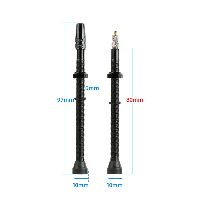 1 Pair Bicycle Tubeless Valve Bicycle Air Valve Presta Valve CNC Machined Alloy/Brass Stem MTB Road Bike No Tubes Carbon/alloy Rim Parts