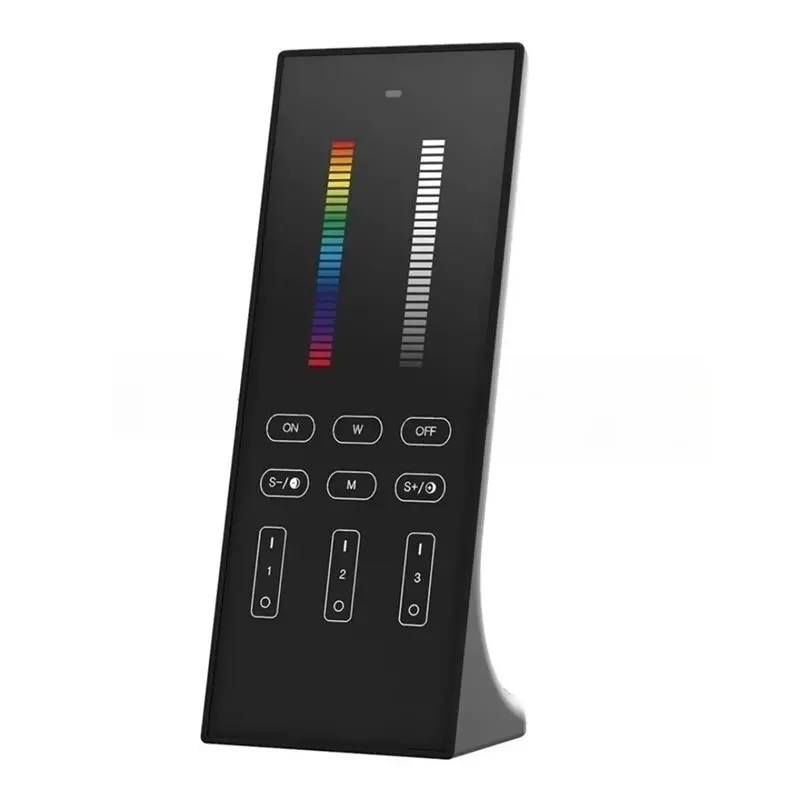 온도 조절 디머 밝기 조절 CCT RGB+CCT 2.4G 수직형 리모컨 LED 스트립 조명용