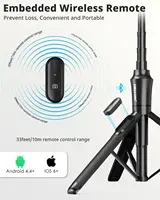 72'' Magnetic Tripod with Remote for iPhone & Android, Extendable Phone Stand Compatible with MagSafe, iPhone 15-11 Series - Image 3