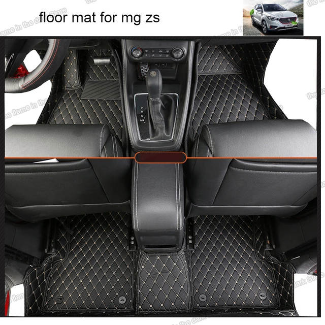 Per Mg Zs 2018 2019 2020 2021 2022 tappetini per Auto in pelle tappeto  tappeto accessori interni Auto Foot Matten Styling Parts Ev