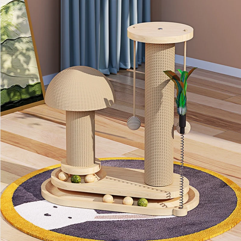 Durable Interactive Cat Scratching Post Tower