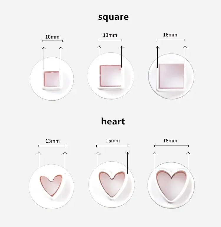 DIY Heart Pentagram Star Seal Round Plunger Cutter 3/4pcs Biscuit Cookie Cake Mold Cake Decorating Tools Kitchen Accessories cookie cutter cookie mould baking mold baking decorating tools