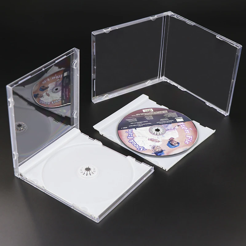 Transparent Plastic DVD CD Storage Case