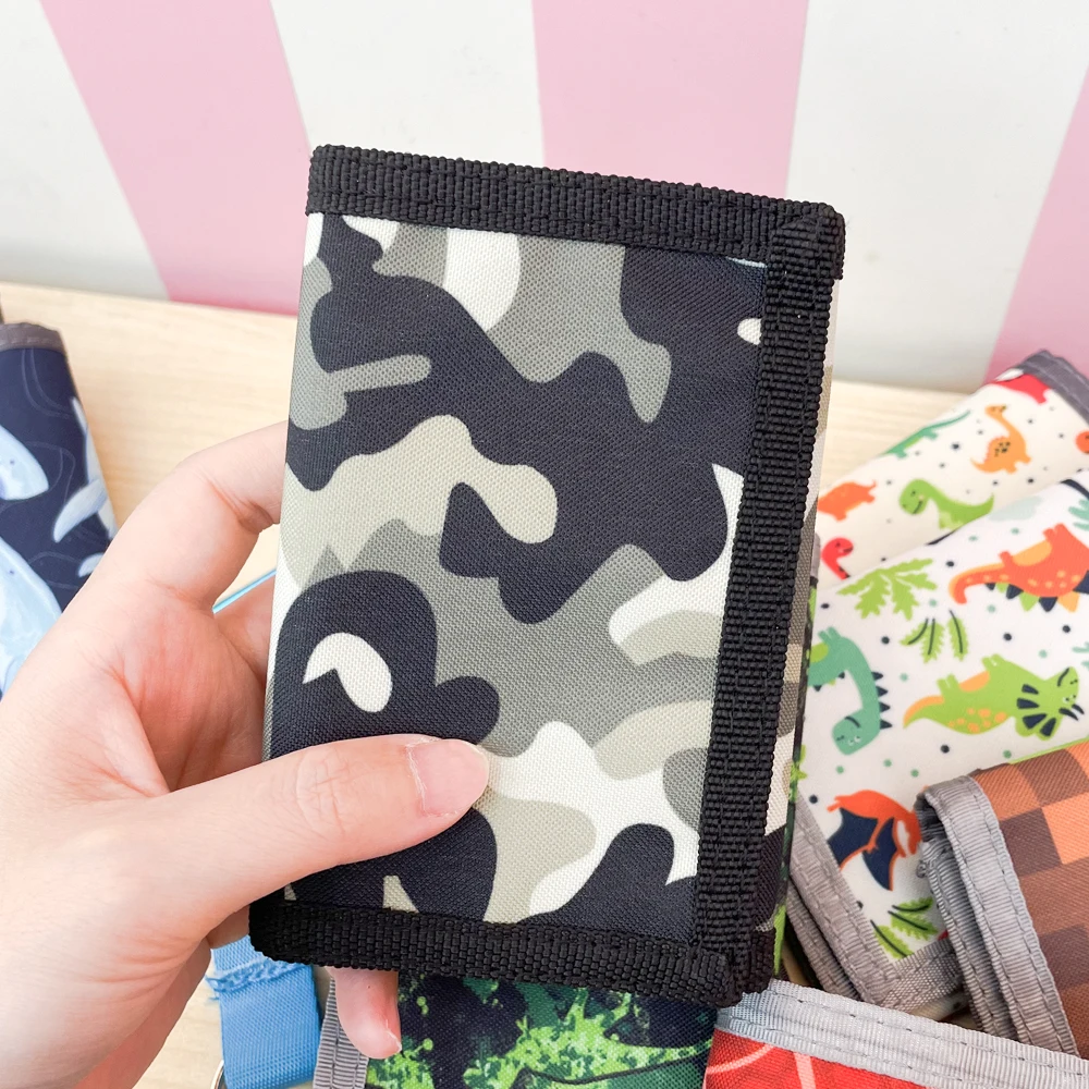Children's Tri-Fold Coin Purse Wallet Fashion Slim Multifunctional Classic Portable Card Holder Students Wallet