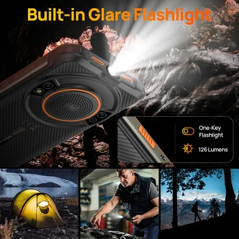 Ulefone Power Armor 16S Rugged Waterproof Smartphone NFC 16GB+128GB 50MP Camera 9600mAh Android 13 Phone Global 3