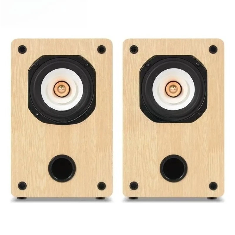 4인치 50W 풀레인지 4/8옴 자작나무 패시브 북쉘프 스피커 Q401 ? 84Hz-20KHz 주파수 응답을 갖춘 Fever Audio 페어