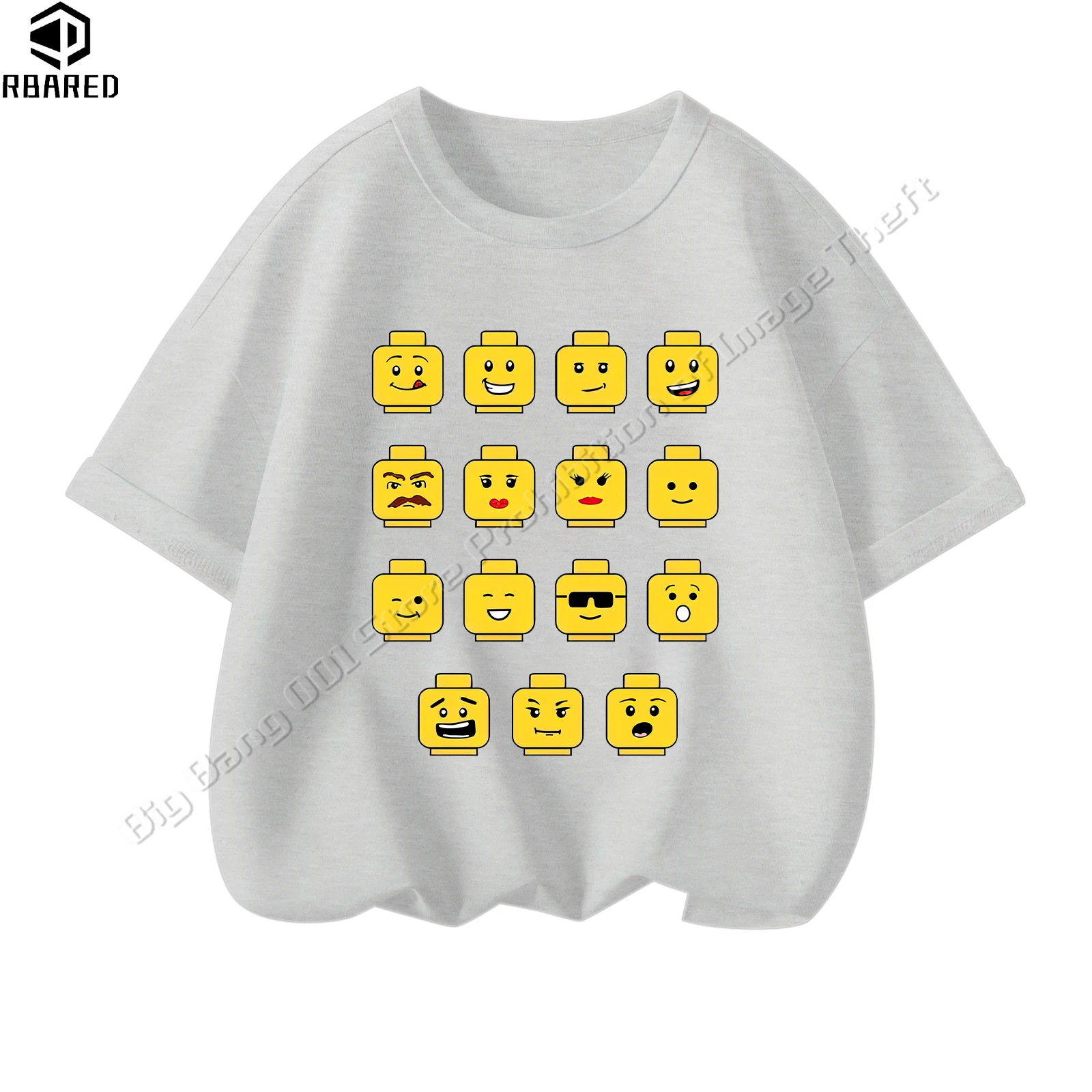 2024 2024 Kids Clothes Fashion Girl Child Boy Children Top Summer T-shirts for Children 100% Cotton Tops Large Size Lego Shirt 3