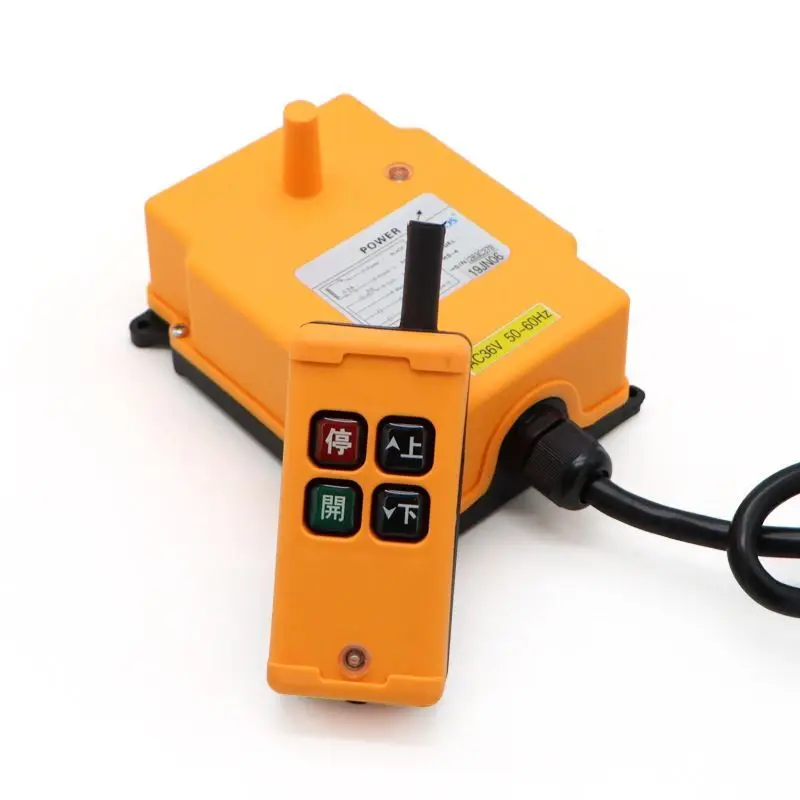 

HS-10/8/6/4 Industrial wireless Crane Radio Remote Control System 1 Transmitter 10 Channels 1 Speed Control Hoist Remote Switch