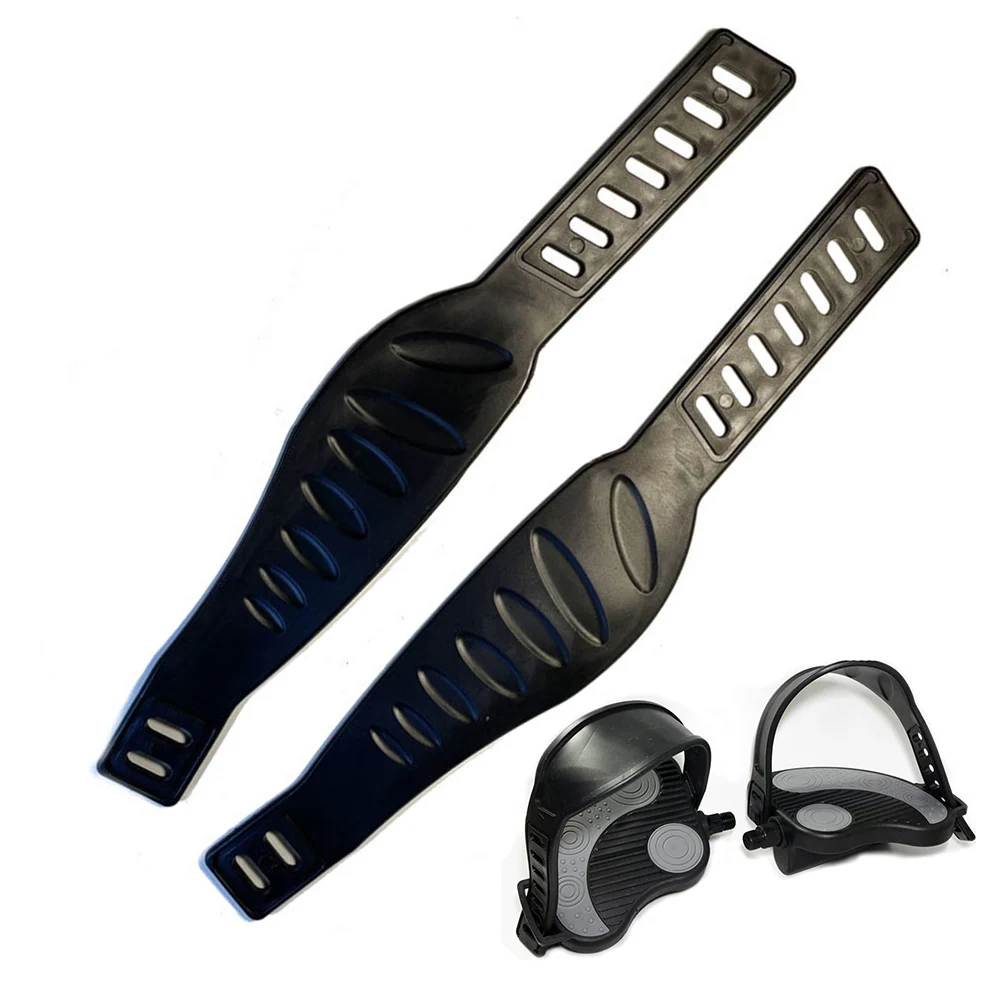 Bicycle Pedal Straps Adjustable Length Exercise Bike Stirrup Strap Accessories Parts