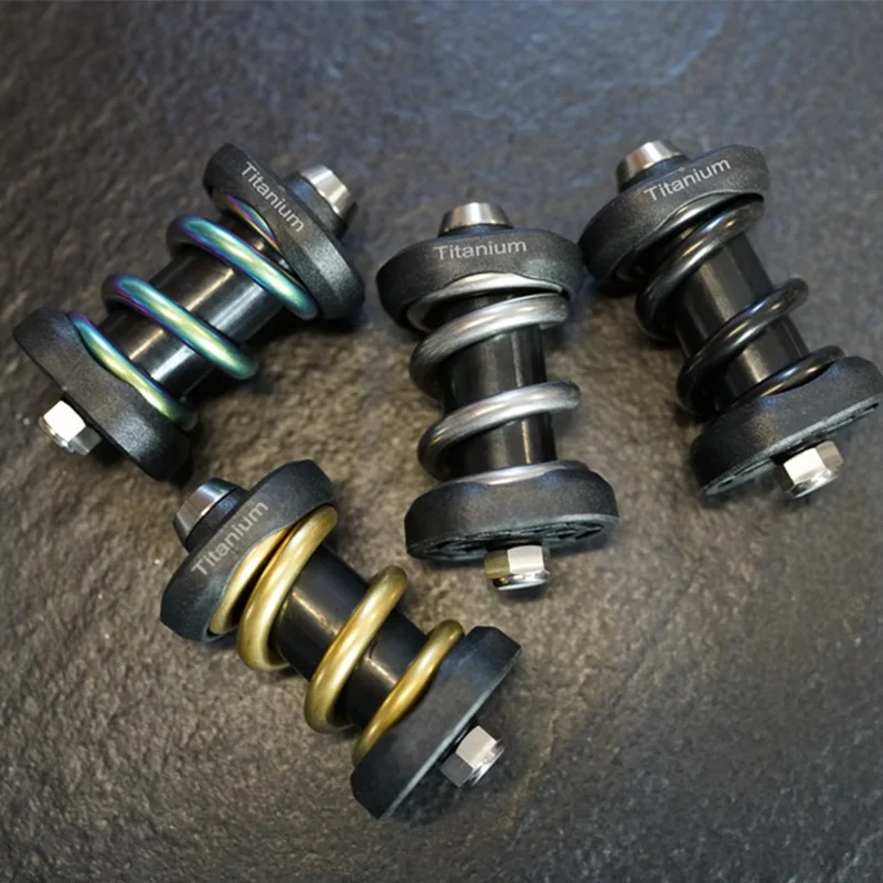 Unionjack A C Line P T Line Modificato Shock Per Brompton Bike Ammortizzatore A Molla In Lega Di Titanio Con Tiscrew