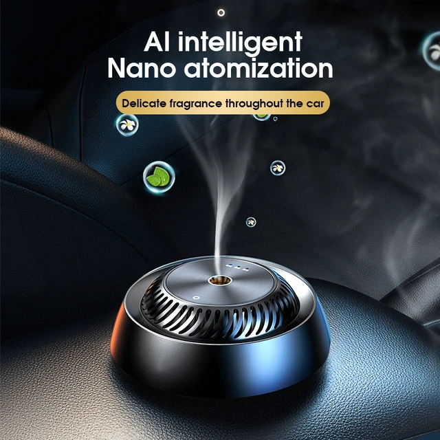 Electric Essential Oil Smart Car Aroma Diffuser Car Air Freshener Perfume  Fragrance Air Vent Humidifier Mist Oil Aromatherapy - AliExpress