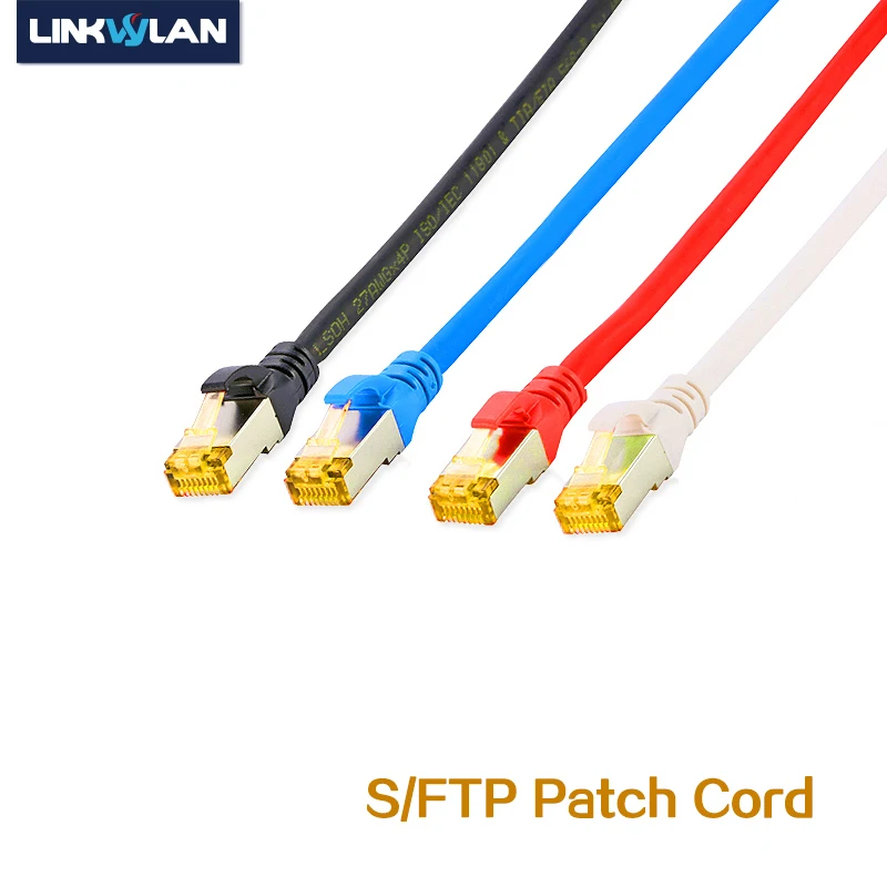 Patch Cord Blindado Lsoh Ethernet Cabo Patch Cord Sftp Rede 10g Cat6a Rj45 025 m 05 m m m m m 10m