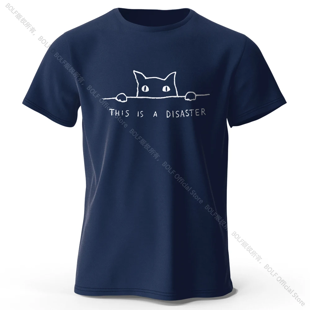 Elegant Minimalist Cat Line Art 100% Cotton Unisex Tee - Soft, Breathable Round Neck Short Sleeve
