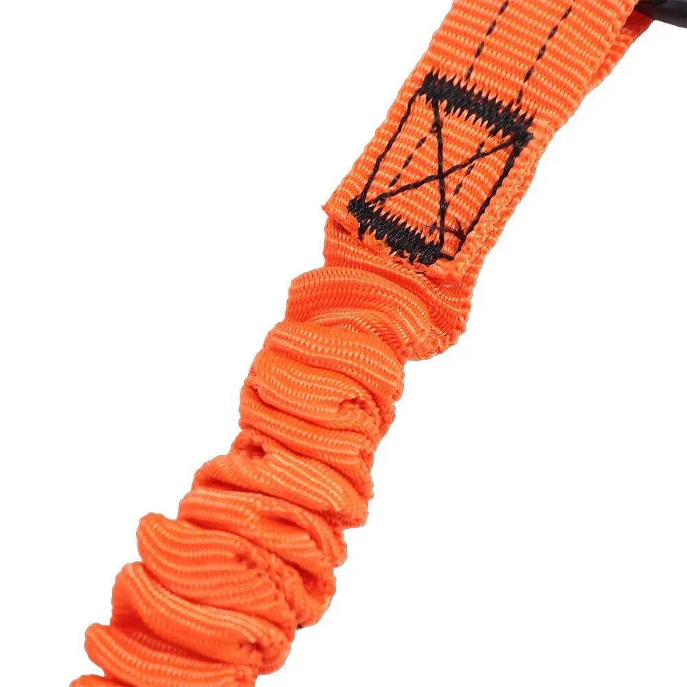 With Carabiner Hook Safety Bungee Tether Anti-Falling Climbing Working Tool Safety Rope Nylon Telescopic Tool Lanyard
