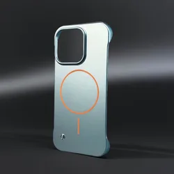 Frameless Magnetic Phone Case with Heat Dissipation & Wireless Charging Compatibility - iPhone Air (Gray)