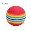 10pcs Colorful Pet Cat Kitten Soft Foam Rainbow Play Balls Funny Activity Toys 2