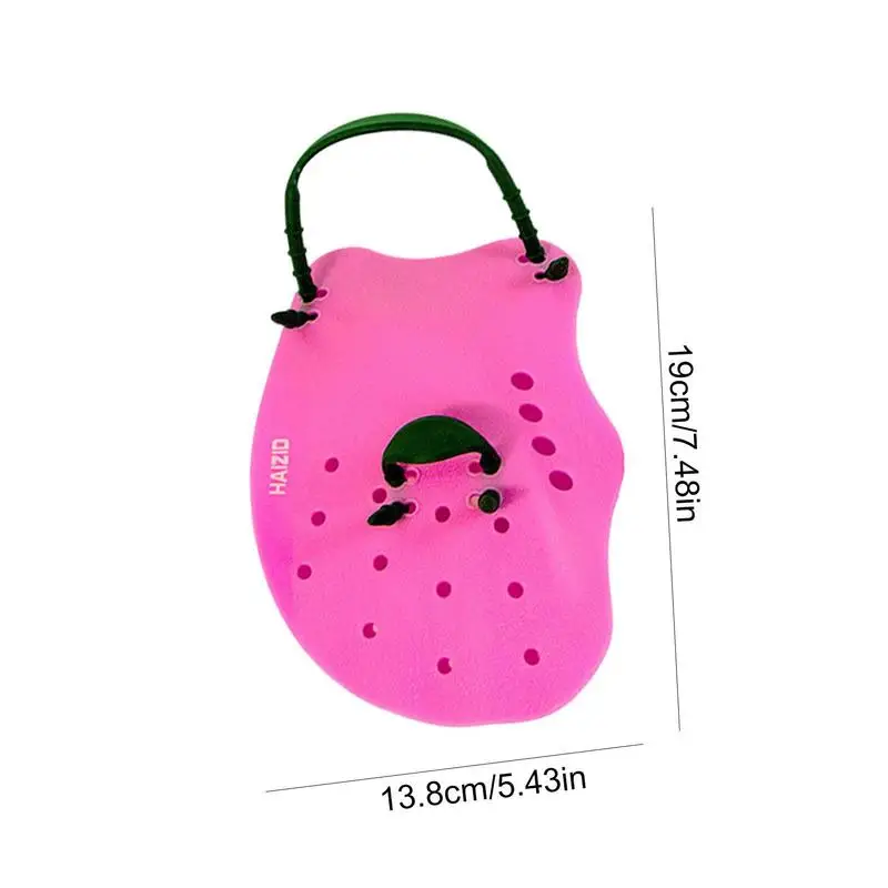 Swimming paddles Adjustable Kids Silicone Swimming Paddles Portable Adults Gear With Drainage Holes Reusable For Hands