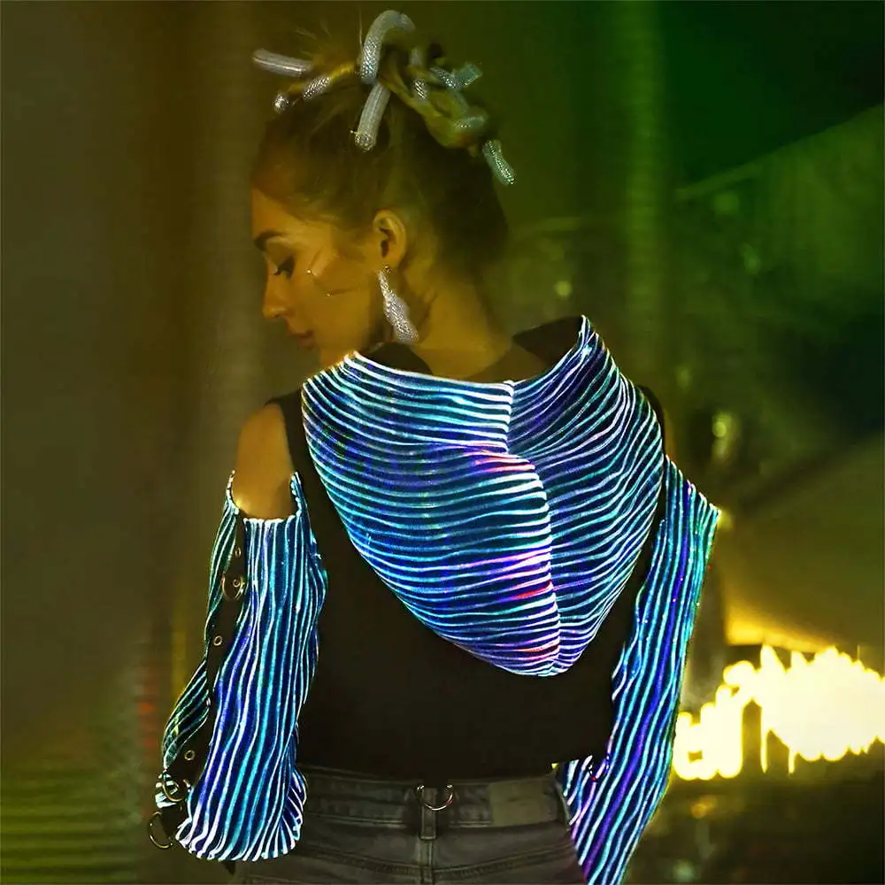 Fibre Optic Hooded Top 4