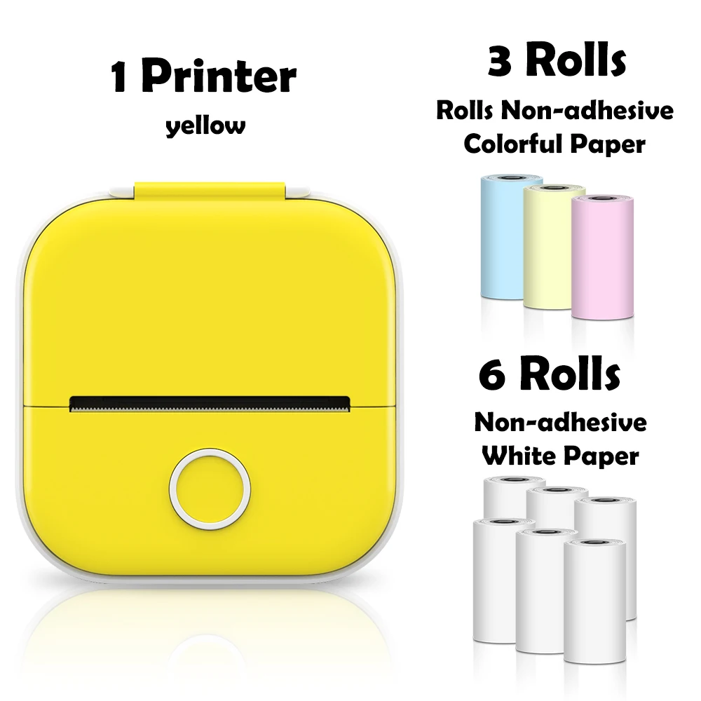 mini bluetooth printer Phomemo Mini Printer Sticker Maker Portable Pocket Thermal Instant Photo Printer Wireless Receipt Label Maker Printer for Sticky best mini photo printer for iphone Printers