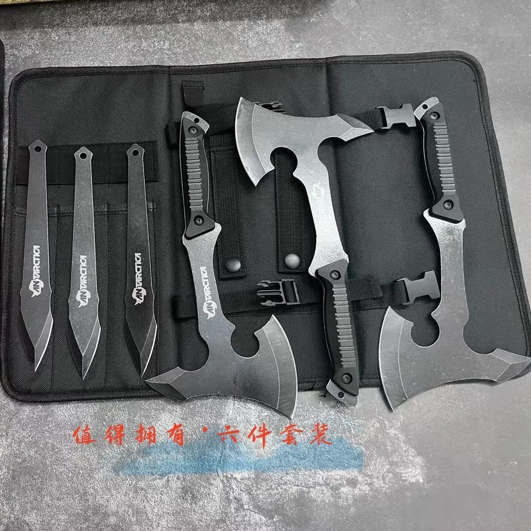 Axe firewood chopping outdoor woodworking special small hand master head bone chopping knife steel mountain cutting axe