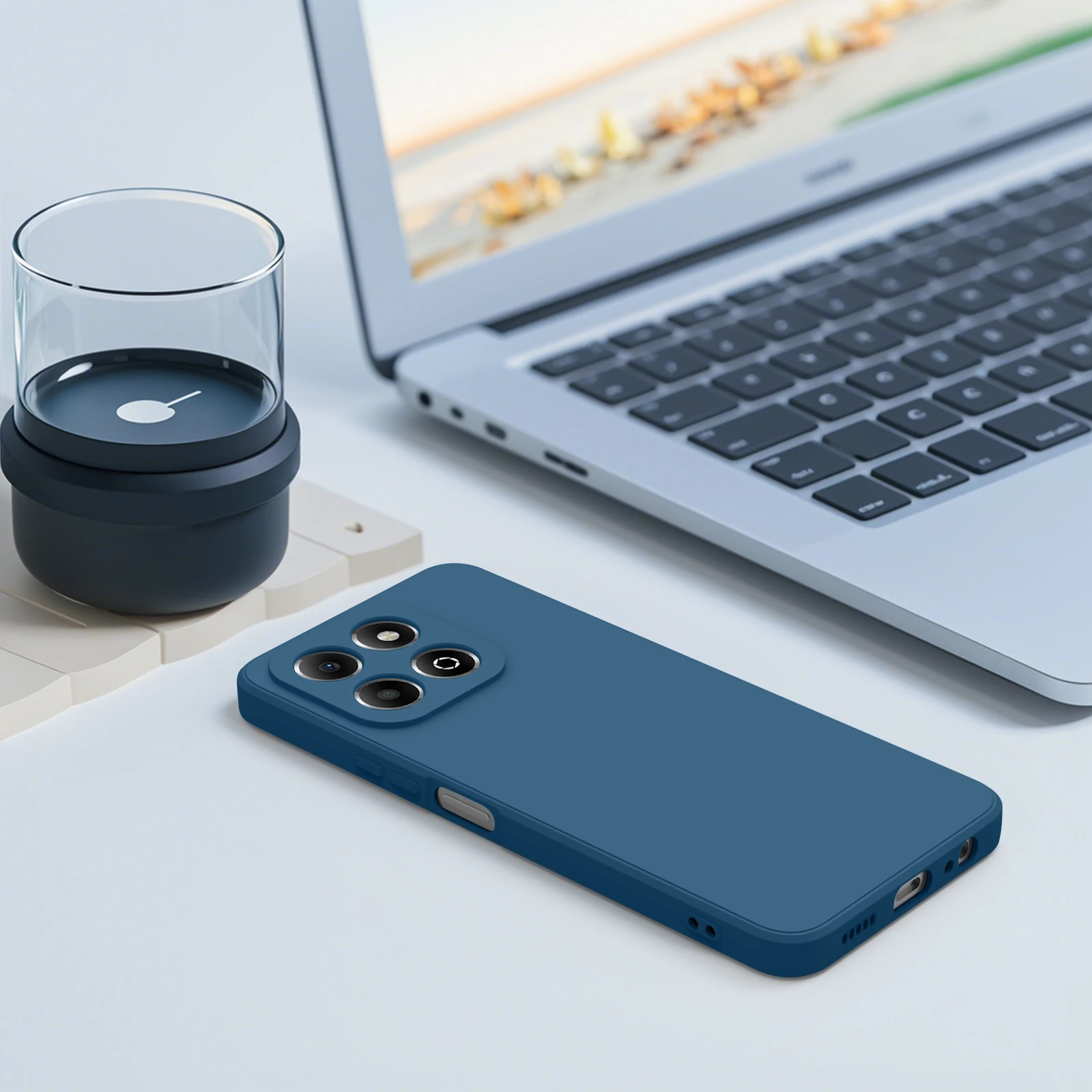 Elegant Shockproof Liquid Silicone Phone Case - Durable Protection Cover