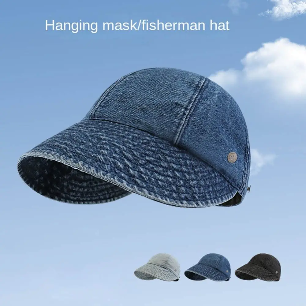 

Джинсовая Шляпа От Солнца в стиле ретро, складная Кепка с защитой от ультрафиолета, регулируемая дышащая летняя