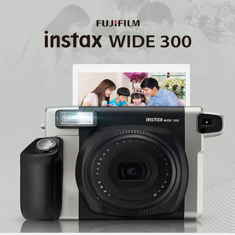 Fujifilm Instax Wide 300 Camera Black 5 Inch Photo Paper White Edge Film  Camera - AliExpress