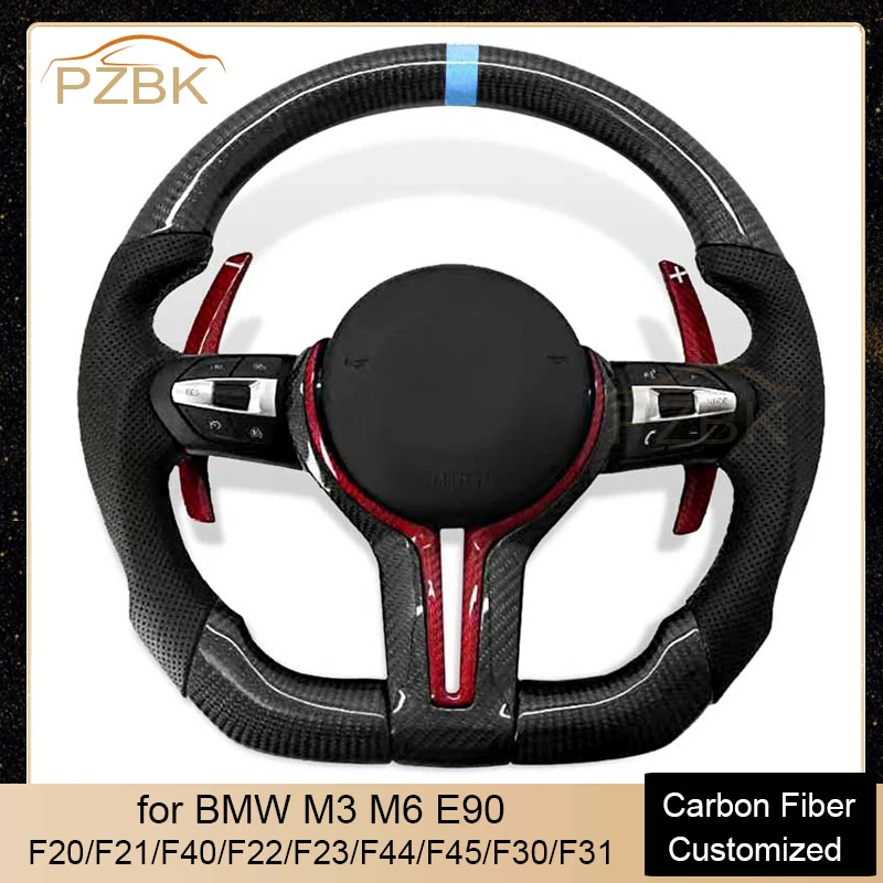 

Real Carbon Fiber Car Steering Wheel for BMW F1 F2 F3 F6 F10 F90 F12 F18 F10 F11 F18 F6 F12 F13 F91 F92 F93 F20 21 F40 F22 F23