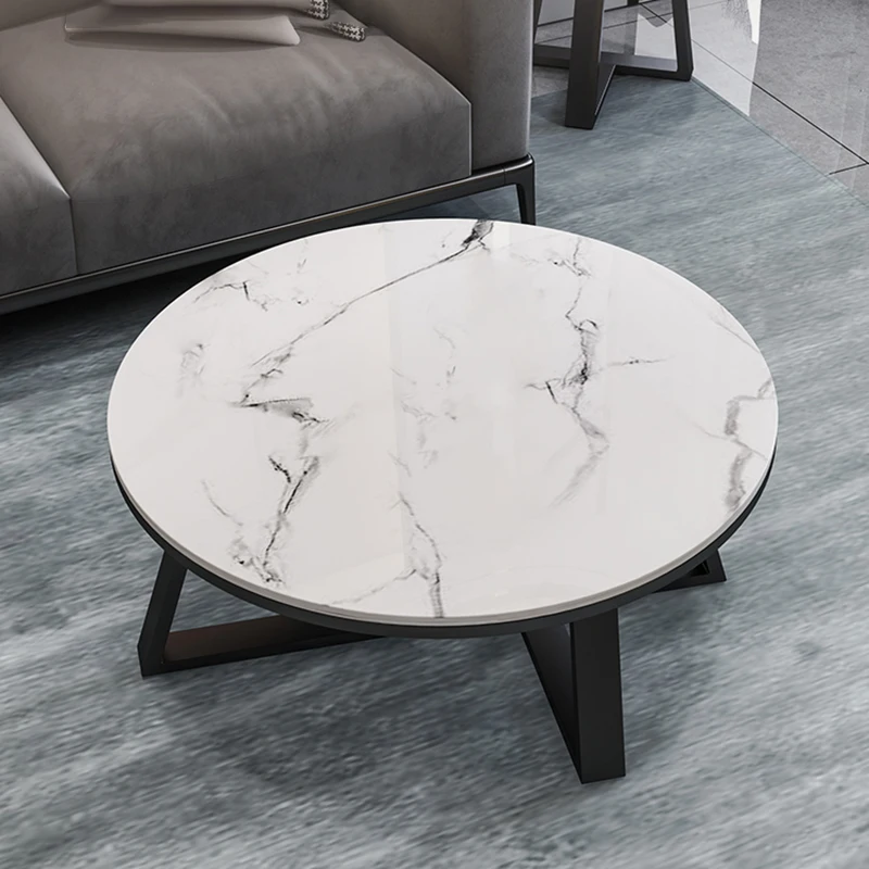 

Мраморный минималистичный журнальный столик, круглый черный низкий угловой большой уникальный боковой столик, Современный дизайнерский стол, вспомогательные аксессуары для дома