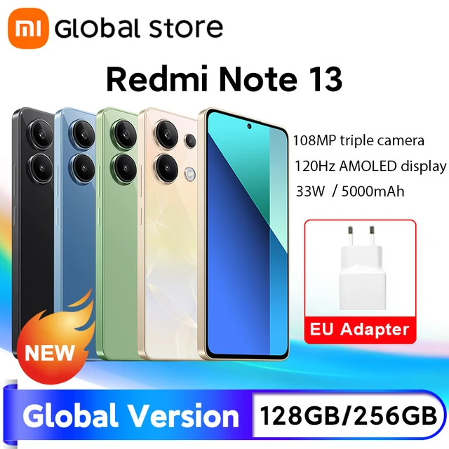  Xiaomi Redmi Note 13 5G + 4G LTE (128GB + 6GB) 6.67