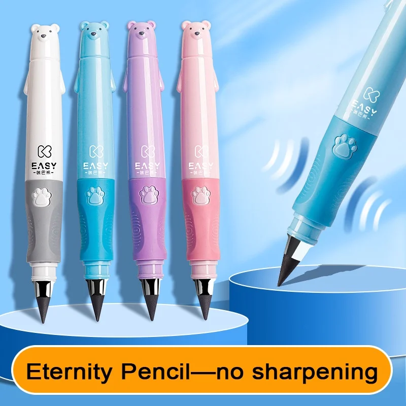 Kawaii Infinity Pencils Eternity Pencil Set Mechanical Unlimited Pens Art Supplies School Supplies Cute Korean Stationery 2