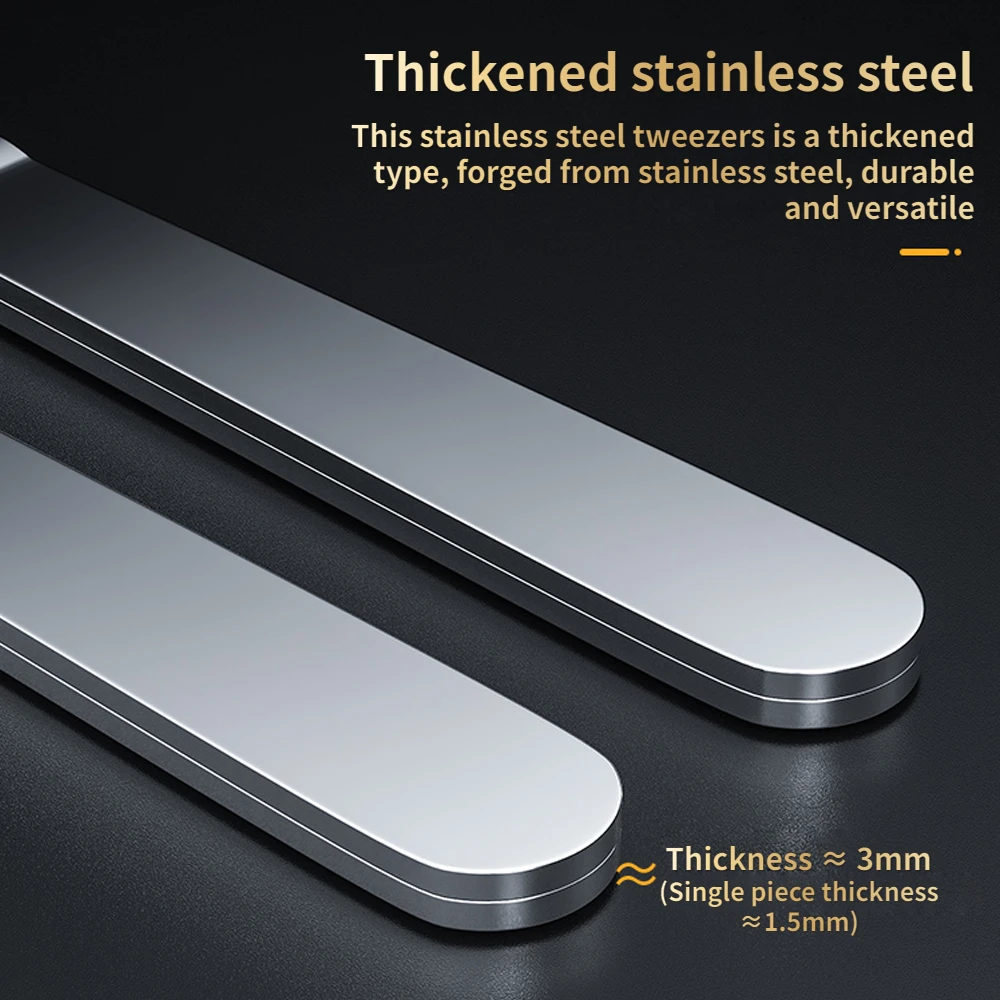 304 lengthened and thickened stainless steel tweezers repair tool home work model making hand tools