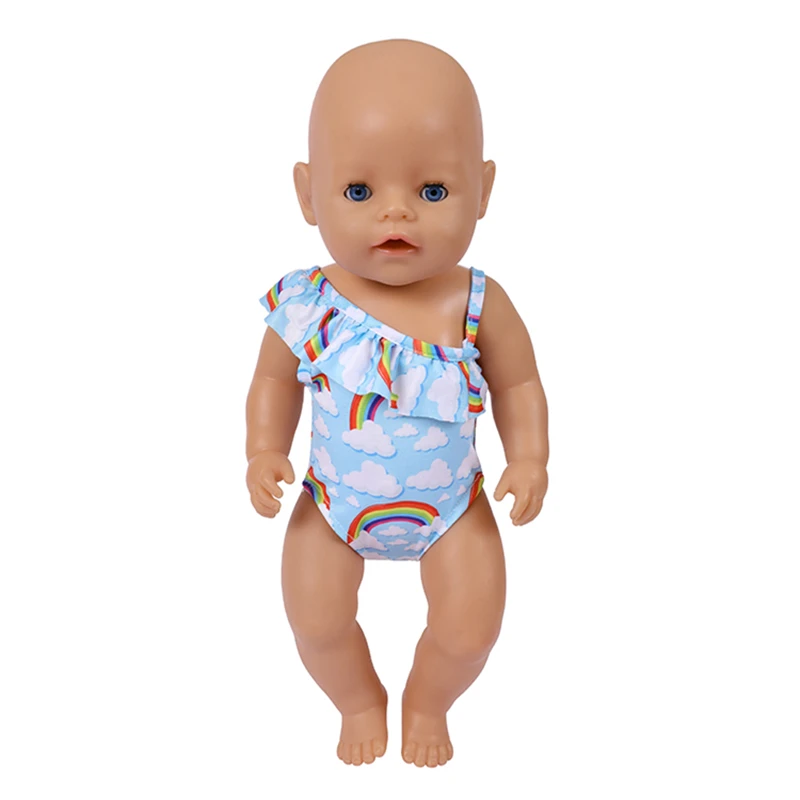 Doll Clothes Swimsuit for 43Cm Baby Items&18Inch American Doll Girl Baby Born Accessories for Clothes Nendoroid Clothes 2