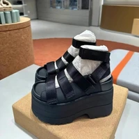 Sandales décontractées pour femmes, semelles épaisses, surélevées, bout exposé, sangle de talon arrière, à la mode, polyvalentes, confortables et antidérapantes 3